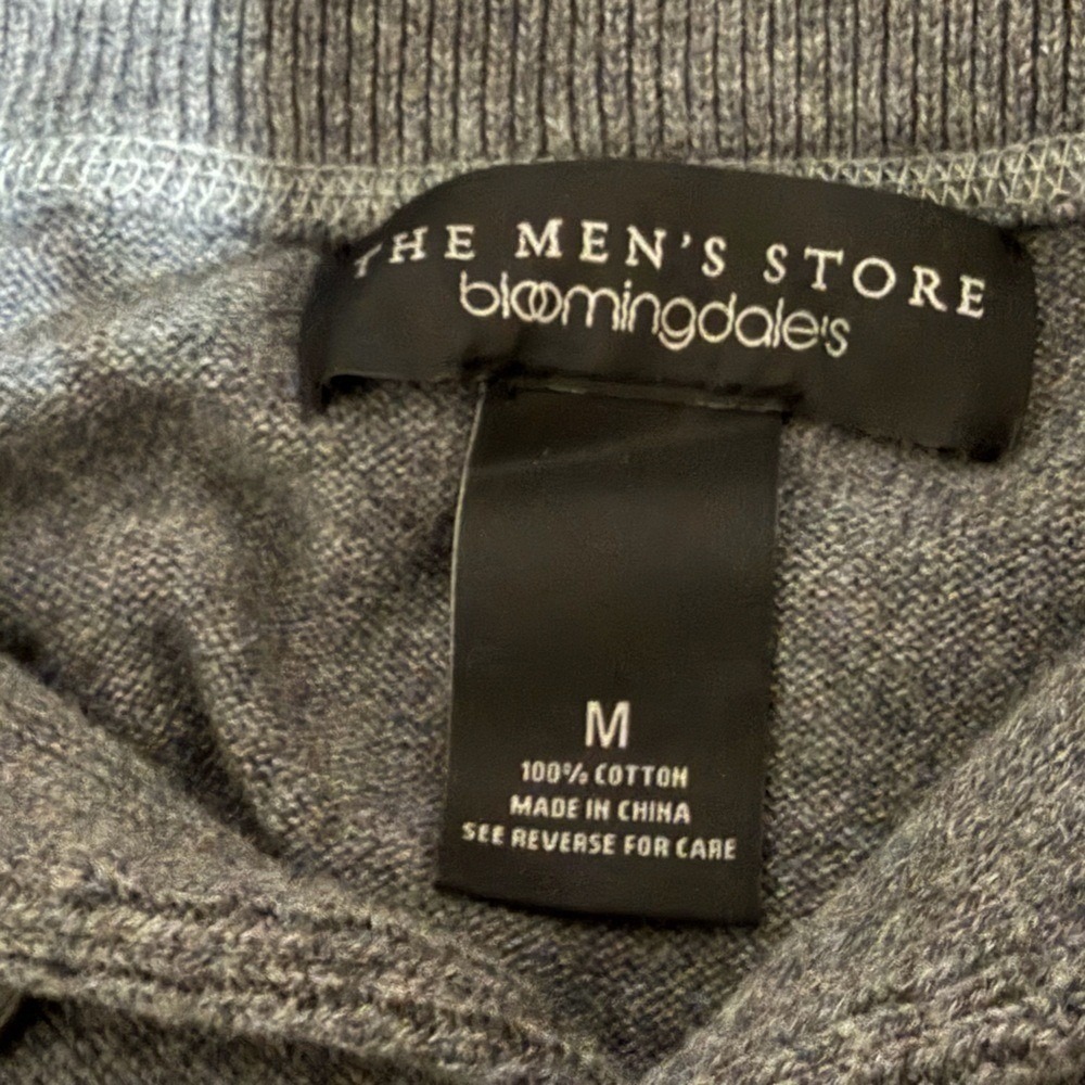 Men's‎ size Medium sweater vintage style grandpa Bloomingdale's Knit Sweater - Picture 6 of 6